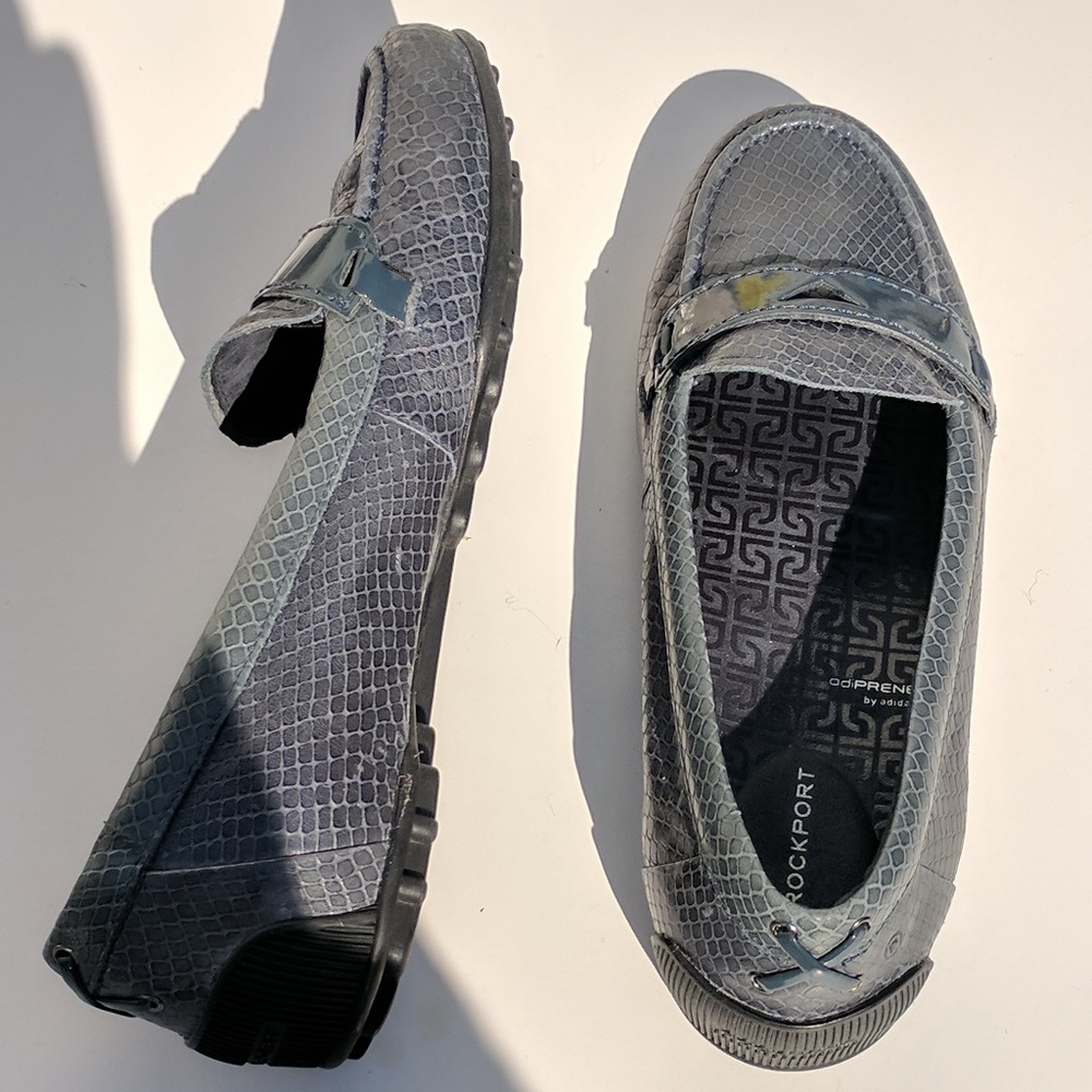 Rockport Blue Teal Snakeskin Patterned Loafers - Picture 8 of 8